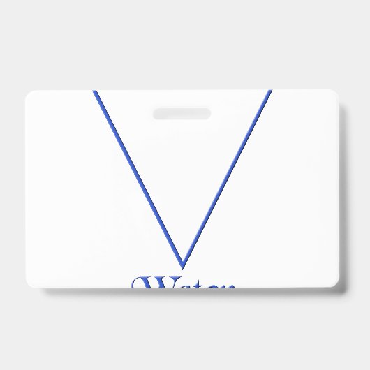 Falln heidens waterelement symbool badge (Voorzijde)