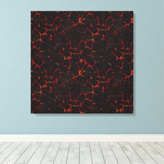 Falln Hot Lava Canvas Afdruk (Insitu (Houten vloer))
