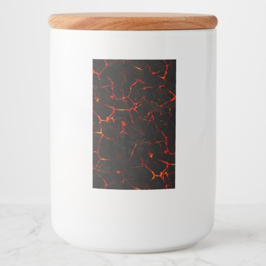 Falln Hot Lava Voedselcontainer Etiket (Voorkant)