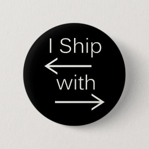 Falln Ik verscheep het (u kiest achtergrondkleur!) Ronde Button 5,7 Cm