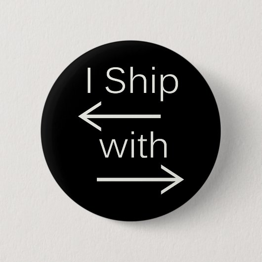 Falln Ik verscheep het (u kiest achtergrondkleur!) Ronde Button 5,7 Cm (Voorkant)