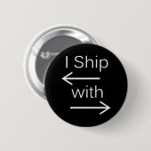 Falln Ik verscheep het (u kiest achtergrondkleur!) Ronde Button 5,7 Cm (Voorkant /achterkant)