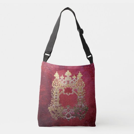 Falln Ink Sined Crimson Crossbody Tas (Voorkant)