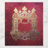 Falln Ink Sined Crimson Wijn Etiket (Enkel label)