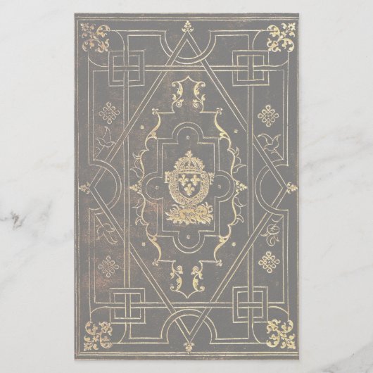 Falln  leder en goud briefpapier (Voorkant)
