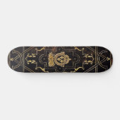 Falln leder en goud persoonlijk skateboard (Horizontaal)