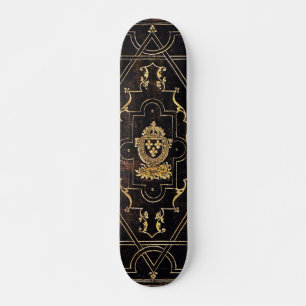 Falln  leder en goud persoonlijk skateboard
