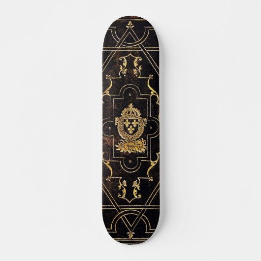 Falln leder en goud persoonlijk skateboard (Voorkant)