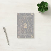 Falln leder en goud post-it® notes (Kantoor)