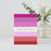 Falln Lesbian Pride Flag Briefkaart (Staand voorkant)