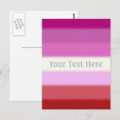 Falln Lesbian Pride Flag Briefkaart (Voorkant / Achterkant)