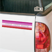 Falln Lesbian Pride Flag Bumpersticker (Op Truck)