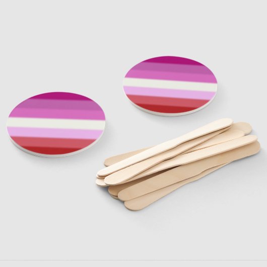 Falln Lesbian Pride Flag Handwaaier (Niet-gemonteerd)
