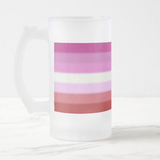 Falln Lesbian Pride Flag Matglas Bierpul (Links)