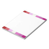 Falln Lesbian Pride Flag Notitieblok (Linkerzijde)