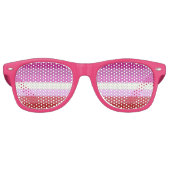 Falln Lesbian Pride Flag Retro Zonnebril (Voorkant)