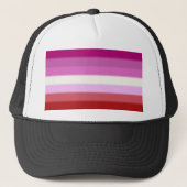 Falln Lesbian Pride Flag Trucker Pet (Voorkant)