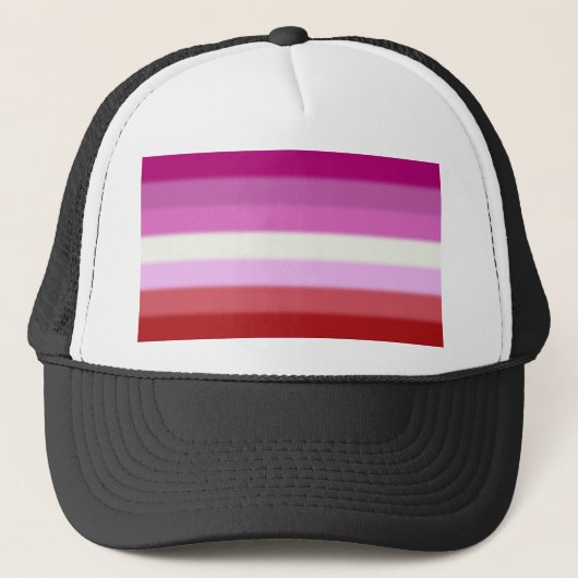 Falln Lesbian Pride Flag Trucker Pet (Voorkant)
