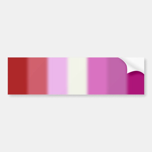 Falln Lesbian Pride Flag versie 2 Bumpersticker (Voorkant)