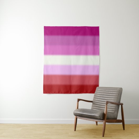 Falln Lesbian Pride Flag Wandkleed (In situ)
