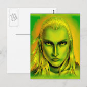 Falln Male Forest Elf Briefkaart (Voorkant / Achterkant)