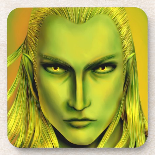 Falln Male Forest Elf Drankjes Onderzetter (Voorkant)