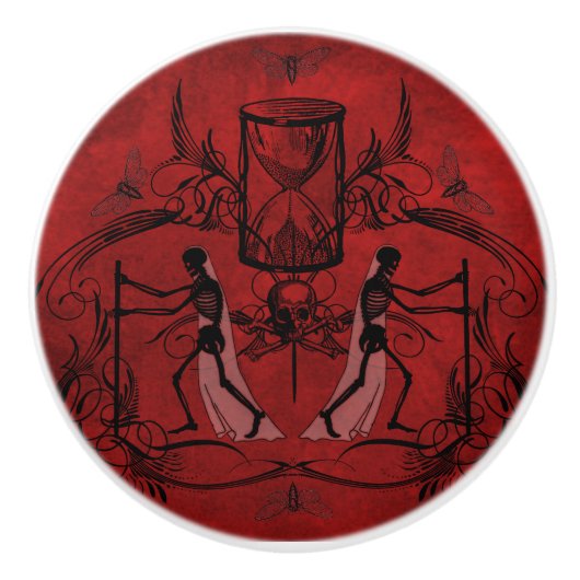 Falln Memento Mori Keramische Knop (Voorkant)