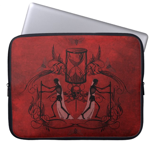 Falln Memento Mori Laptop Sleeve (Voorkant)