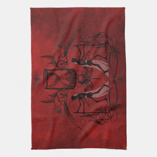 Falln Memento Mori Theedoek (Verticaal)