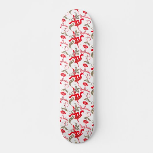 Falln Merry Christmas Candles Persoonlijk Skateboard (Voorkant)