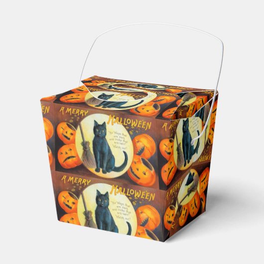 Falln Merry Halloween Cat Bedankdoosjes (Voorkant Zijde)