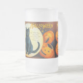 Falln Merry Halloween Cat Matglas Bierpul (Voorkant rechts)