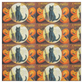 Falln Merry Halloween Cat Stof (Swatch)