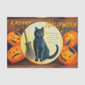 Falln Merry Halloween Cat Tissuepapier (Voorkant)