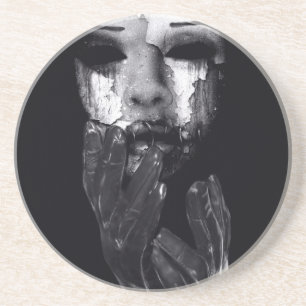 Falln Mijn Masker Zandsteen Onderzetter