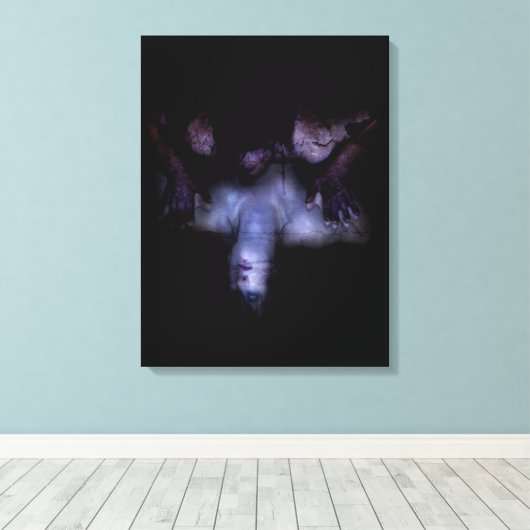 Falln Mirror Canvas Afdruk (Insitu (Houten vloer))