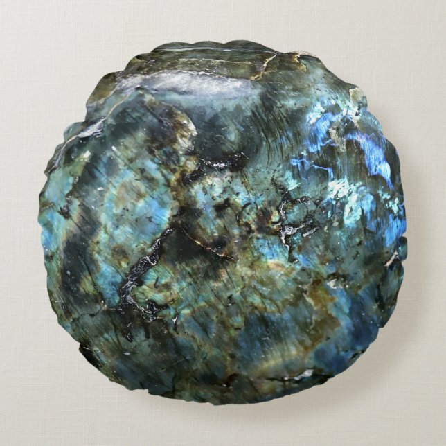 Falln Ocean Stone Rond Kussen (Voorkant)