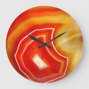 Falln Oranje Agate Grote Klok