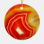 Falln Oranje Agate Keramisch Ornament (Voorkant)