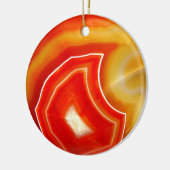 Falln Oranje Agate Keramisch Ornament (Links)