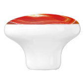 Falln Oranje Agate Keramische Knop (Zijkant)