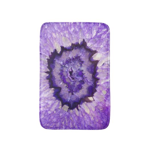 Falln Paarse Agate Geode Badmat (Voorkant Verticaal)