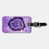 Falln Paarse Agate Geode Bagagelabel (Voorkant horizontaal)