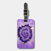 Falln Paarse Agate Geode Bagagelabel (Voorkant verticaal)