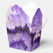 Falln Paarse Agate Geode Bedankdoosjes (Geopend)