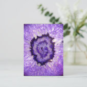 Falln Paarse Agate Geode Briefkaart (Staand voorkant)