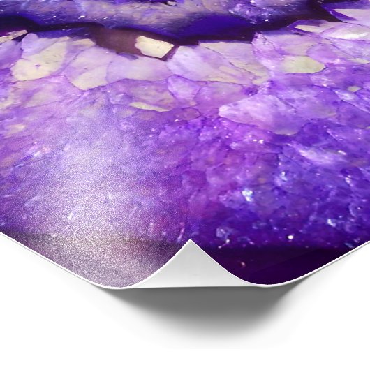 Falln Paarse Agate Geode Foto Afdruk (Hoek)