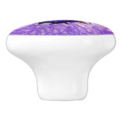 Falln Paarse Agate Geode Keramische Knop (Zijkant)