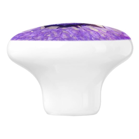 Falln Paarse Agate Geode Keramische Knop