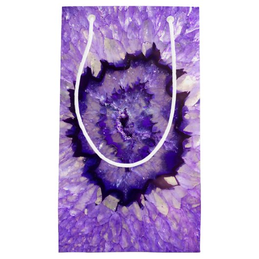 Falln Paarse Agate Geode Klein Cadeauzakje (Voorkant)